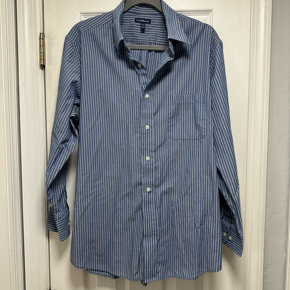 Men's Blue Striped Shirt